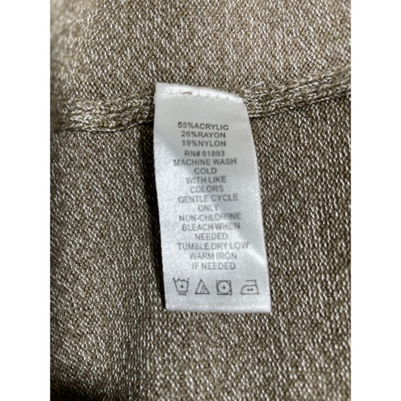 Liz Claiborne Knit Dress Women Medium 3/4 Sleeve Casual Sweater Dress Round Neck - Picture 9 of 9